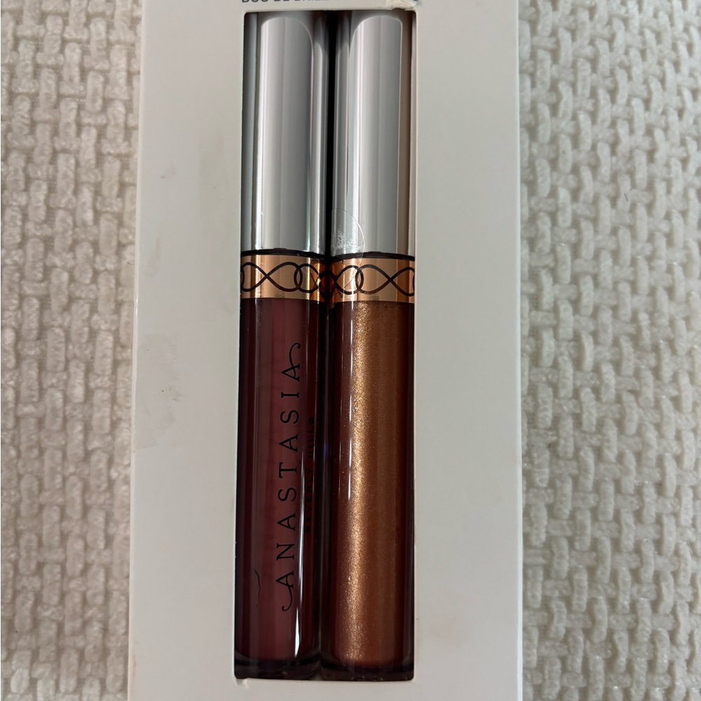 Anastasia Lip Gloss Duo - Deep Red and Metallic Copper